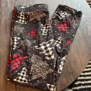 Christmas Tree Patterned Leggings